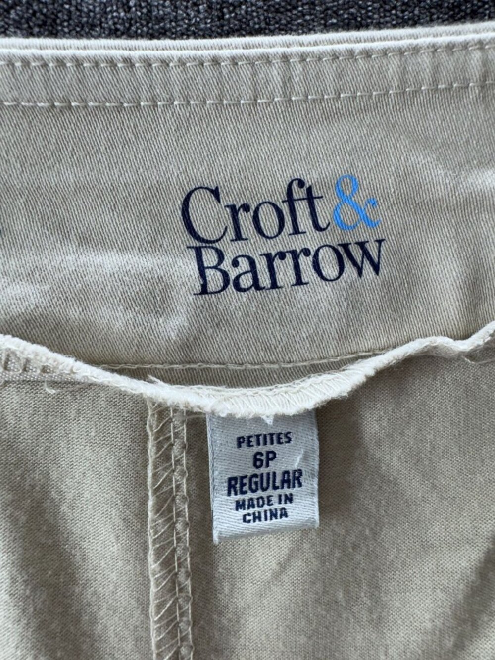 Croft & Barrow Effortless Stretch Skort Khaki Beige Petite 6P Golf Casual - Picture 3 of 7
